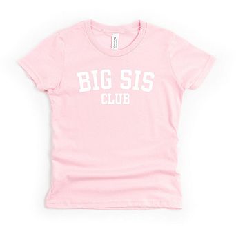 Big Sis Club Toddler Short Sleeve Graphic Tee