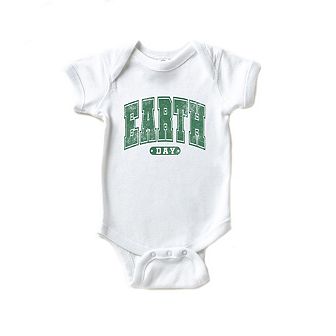 Earth Day Varsity Baby Bodysuit
