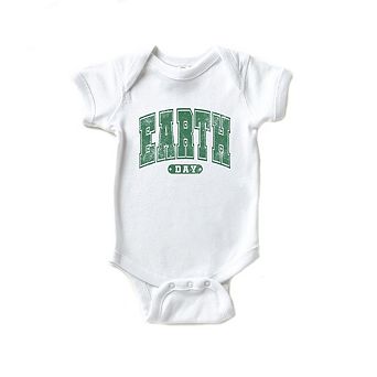 Earth Day Varsity Baby Bodysuit