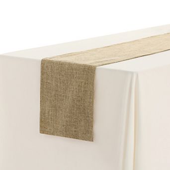 Daily Home Decoration Long Linen Table Runner Solid Color 1 Pack 12" X 63"
