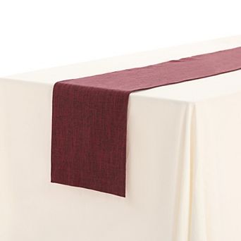 Daily Home Decoration Long Linen Table Runner Solid Color 1 Pack 12" X 63"