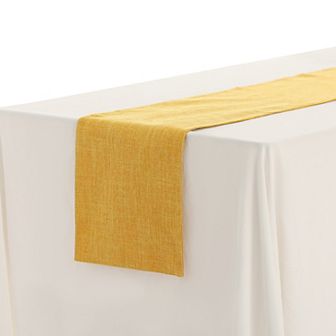 Daily Home Decoration Long Linen Table Runner Solid Color 1 Pack 12" X 63"