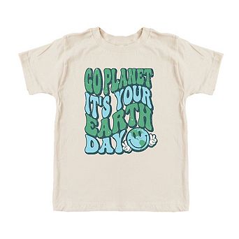 Go Planet Toddler Short Sleeve Graphic Tee