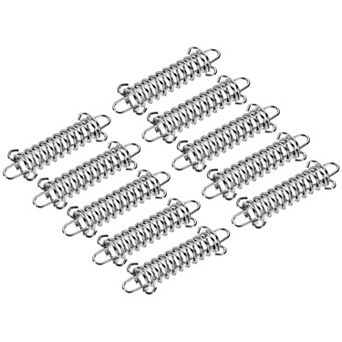 3.5"x1.2" Stainless Steel Tent Spring Buckle Rope Tensioner Silver 10 pc