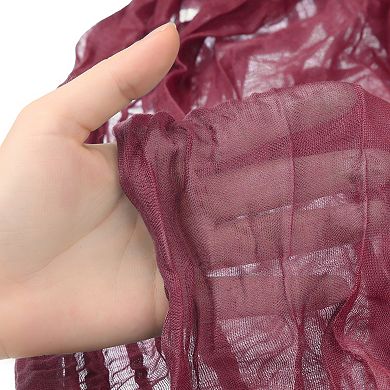 Thanksgiving Wedding Party Decorations Cheesecloth Table Runner 6 Pcs 35" X 118"