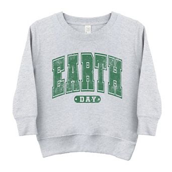 Earth Day Varsity Toddler Graphic Sweatshirt
