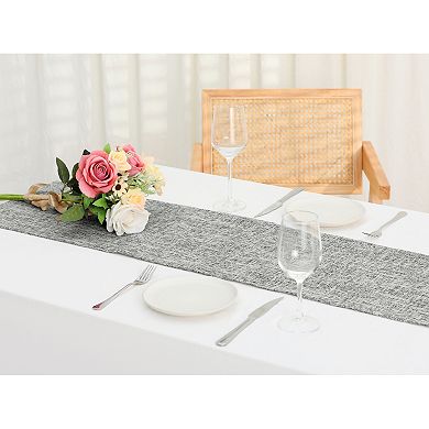 Daily Home Decoration Long Linen Table Runner Solid Color 1 Pack 12" X 83"
