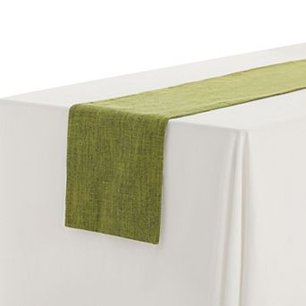 Daily Home Decoration Long Linen Table Runner Solid Color 1 Pack 12" X 83"