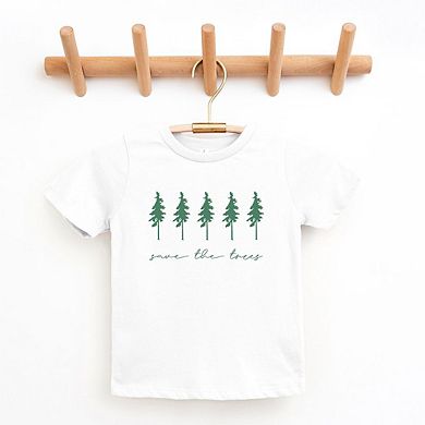 Save The Trees Toddler Short Sleeve Graphic Tee