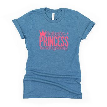 Being A Princess Is Exhausting Youth Short Sleeve Graphic Tee