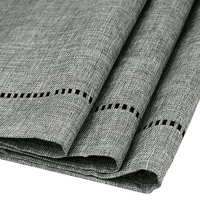 Home Decoration Eyelet Hollow Out Flat Corner Table Runner 12 X 71 Inches 1 Pc 12" X 71"