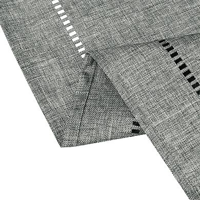 Home Decoration Eyelet Hollow Out Flat Corner Table Runner 12 X 71 Inches 1 Pc 12" X 71"