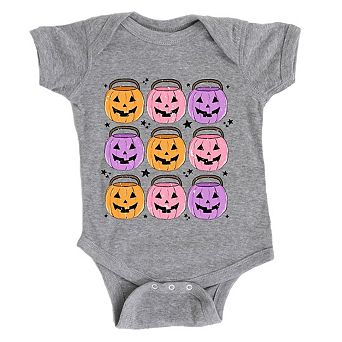 Halloween Candy Bucket Chart Baby Bodysuit