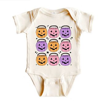 Halloween Candy Bucket Chart Baby Bodysuit