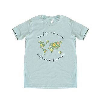 What A Wonderful World Youth Short Sleeve Graphic Tee