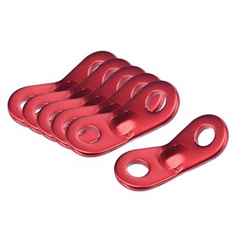 7mm Diameter 2 Hole Tent Cord Adjuster Aluminum Rope Tensioner 20 Pack