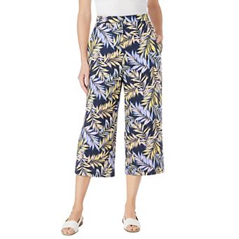 Woman Within Plus Size Linen Capri