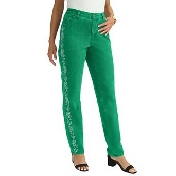 Jessica London Women's Plus Size Classic Cotton Denim Straight-Leg Jean