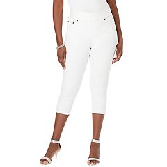 Kohls white capri leggings sale
