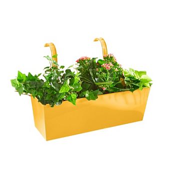 BrylaneHome Rectangular Hanging Planter