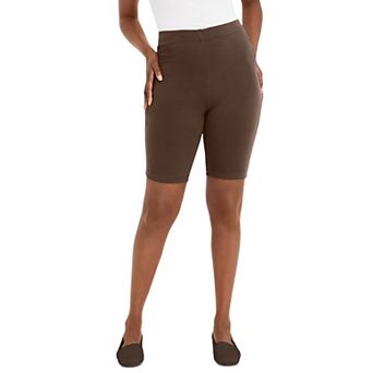 Jessica London Women's Plus Size Everyday Stretch Cotton Bike Short