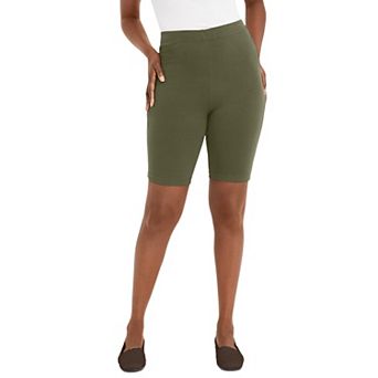 Jessica London Women's Plus Size Everyday Stretch Cotton Bike Short