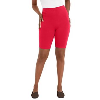 Jessica London Women's Plus Size Everyday Stretch Cotton Bike Short