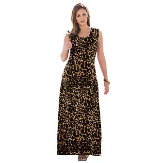 Jessica London Women's Plus Size Denim Maxi Dress