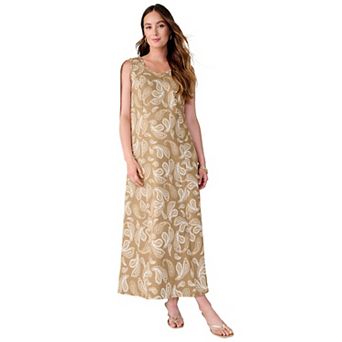 Jessica London Women's Plus Size Denim Maxi Dress