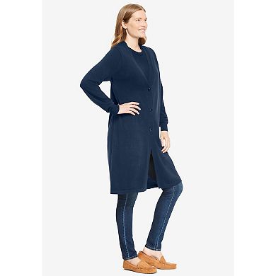 Woman Within Women's Plus Size Perfect Cotton Duster