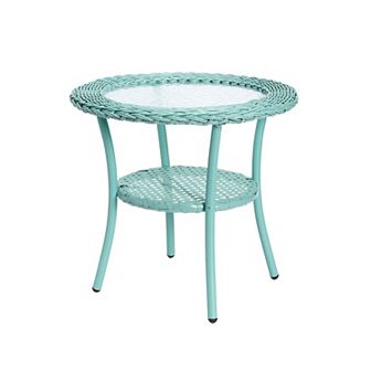 Brylanehome Roma All-weather Wicker Side Table