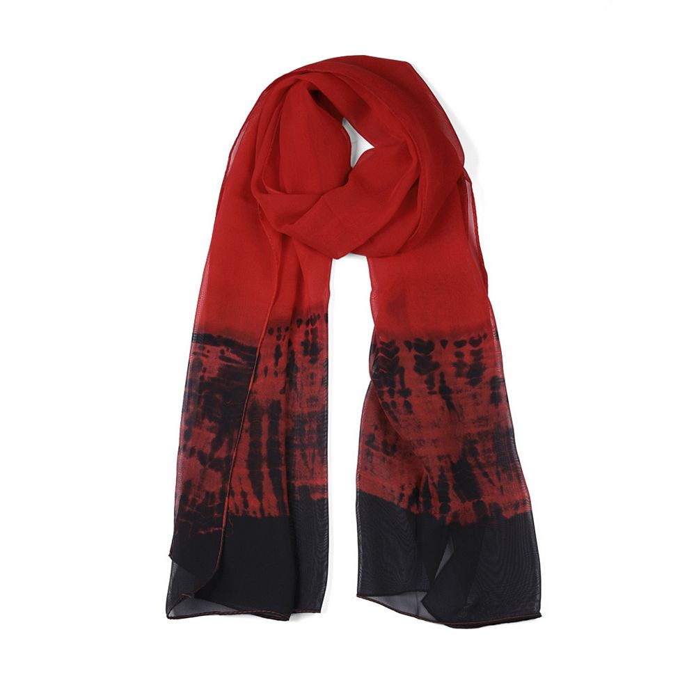 Women's Long Chiffon Lightweight Gradient Color Scarf