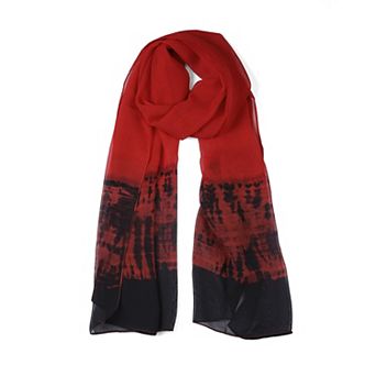 Women's Long Chiffon Lightweight Gradient Color Scarf