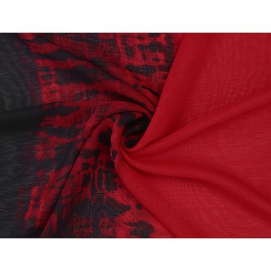 Women's Long Chiffon Lightweight Gradient Color Scarf