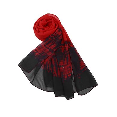 Women's Long Chiffon Lightweight Gradient Color Scarf
