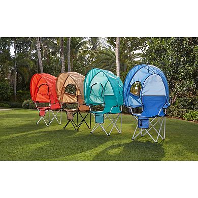 BrylaneHome Oversized Camp Chair With Canopy
