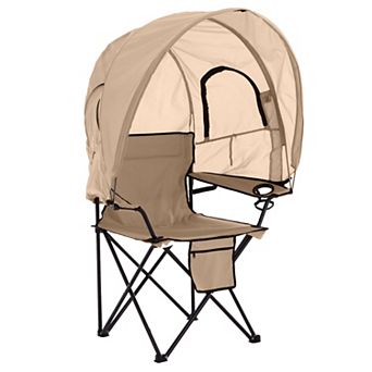 BrylaneHome Oversized Camp Chair With Canopy
