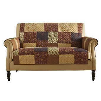 Brylanehome Printed Faux Patchwork Loveseat Protector