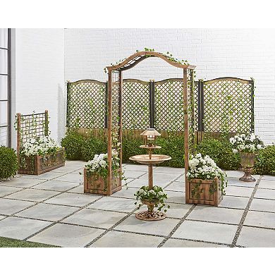 Brylanehome Resin Garden Arch Trellis