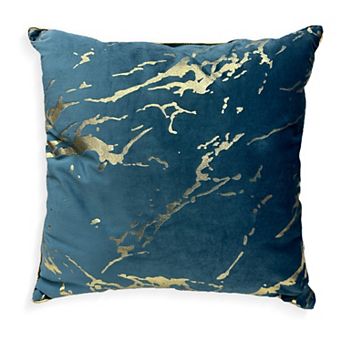 Popular Home Metallic Marble Throw Pillow