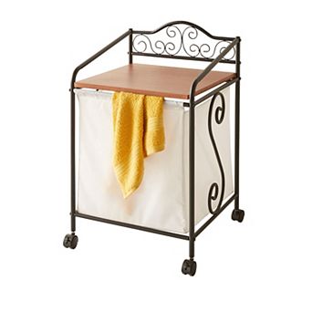Brylanehome Scroll Rolling Hamper