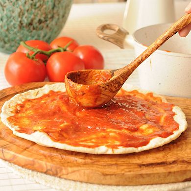 Wooden Ladle Handcrafted Olive Wood Cooking Serving Ladle