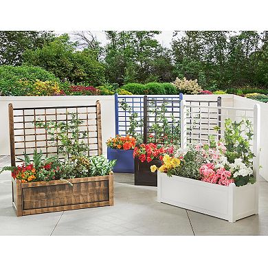 BrylaneHome Flower Box With Trellis