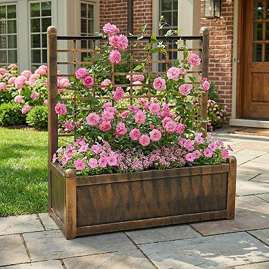 Brylanehome Flower Box With Trellis