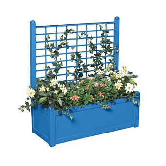 BrylaneHome Flower Box With Trellis