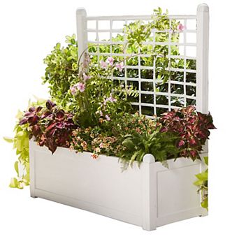 BrylaneHome Flower Box With Trellis