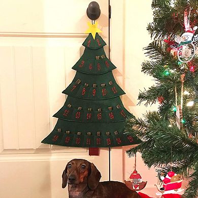 Christmas Tree Advent Calendar For Dogs (25" X 19")