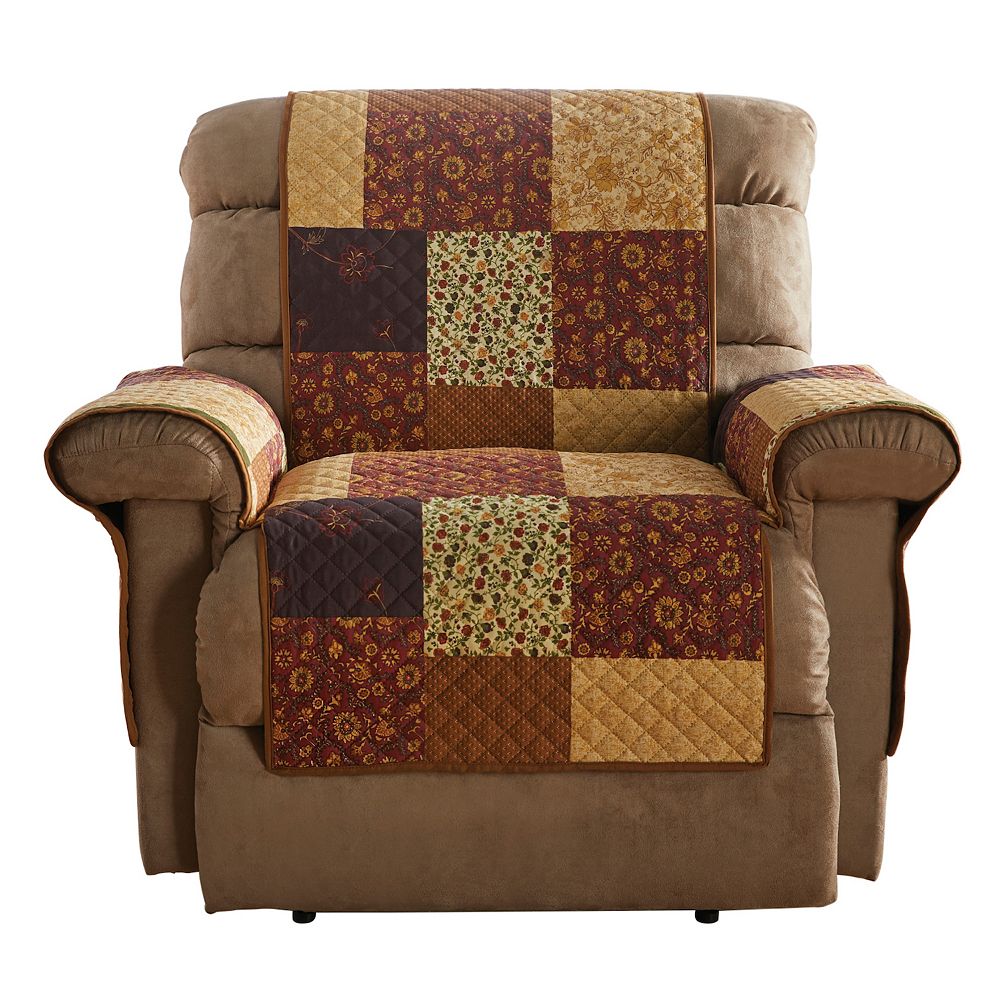 Brylanehome Printed Faux Patchwork Recliner Protector
