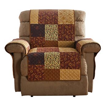 Brylanehome Printed Faux Patchwork Recliner Protector