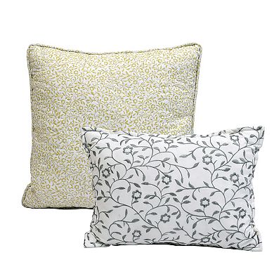 Serenta Encore Medallion Print 5-Piece Quilt Set with Throw Pillows